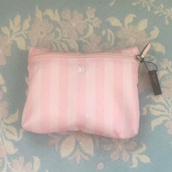 Victoria NWT VICTORIA\'S SECRET *Iconic* Pink Stripe *Packable* Tote